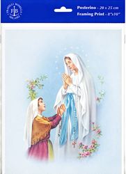 8" X 10" Our Lady of Lourdes (Print Only) 