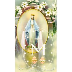 Our Lady of Miraculous Medal Paper Prayer Card, Pack of 100