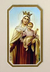 Our Lady of Mount Carmel 3.5" x 5" Matted Print