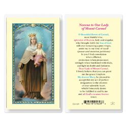 Our Lady of Mount Carmel Novena Holy Card