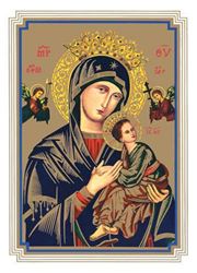 Our Lady of Perpetual Help Mass Card, Box of 100