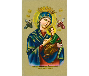 Our Lady of Perpetual Help Paper Prayer Card, Pack of 100
