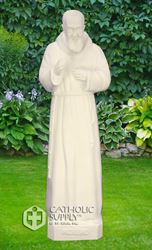 Padre Pio 24" Statue, White