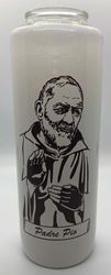 Padre Pio 6 Day Bottlelight Glass Candle