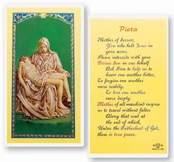 Pieta Mother Of Sorrow Holy Card