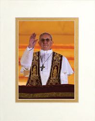 Pope Francis Formal Framed Print