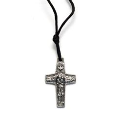 Pope Francis Metal Cross Necklace
