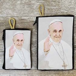 Pope Francis (Waving) Rosary Pouch from Turkey