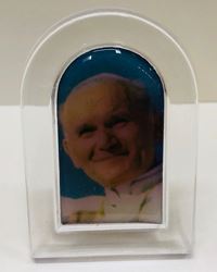 Pope John Paul II Lucite Plaque from Italy