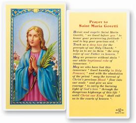 Prayer To St. Maria Goretti Holy Card