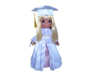 Precious Moments 12" Blonde Graduate Doll