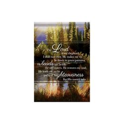 Psalm 23 The Lord is My Shepherd Garden Flag with Glitter and Foil Embelishments