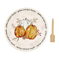 Pumpkin Cookie Plate Set