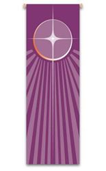 Purple Advent Star Banner