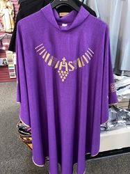 Purple Chasuble with Roll Collar from France