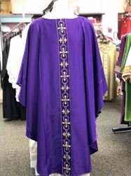 Purple Chasuble chasuble, church goods, textiles, church apparal, Houssard, Arte Grosse, 