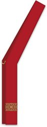 Red Assisi Deacon Stole with Woven Galoon