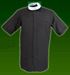 Reliant Short Sleeve Black Neckband Clergy Shirt