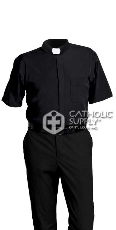 Reliant Tab Collar Clergy Shirt, Short Sleeve