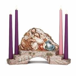 Restful Holy Family 7" Advent Candle Holder