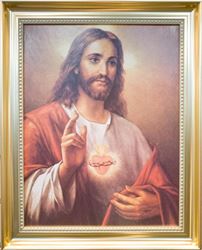 Sacred Heart of Jesus (LaFuente) 11 x 14 Gold Framed Print