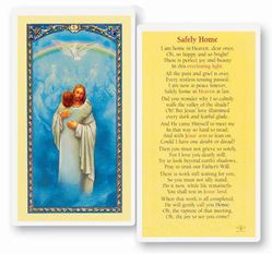 Safely Home Laminated Prayer Card