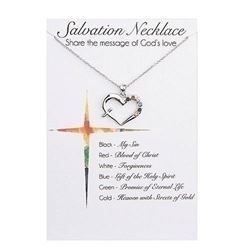 Salvation Heart-Cross Necklace
