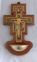 San Damiano 8" Holy Water Font