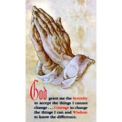 Serenity Prayer Paper Prayer Card, Pack of 100