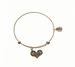 Silver Bangle with Sister Charm