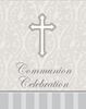 Silver Cross Communion Invitation 8/pkg