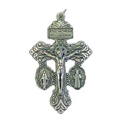 Silver-tone Special Pardon Pendant or Rosary Crucifix