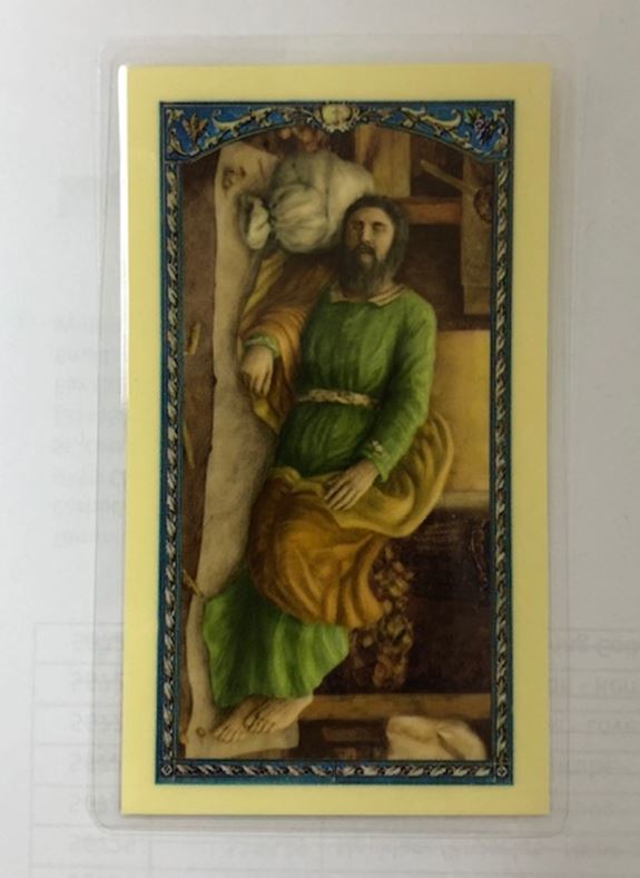 Sleeping Joseph Laminated Prayer Card