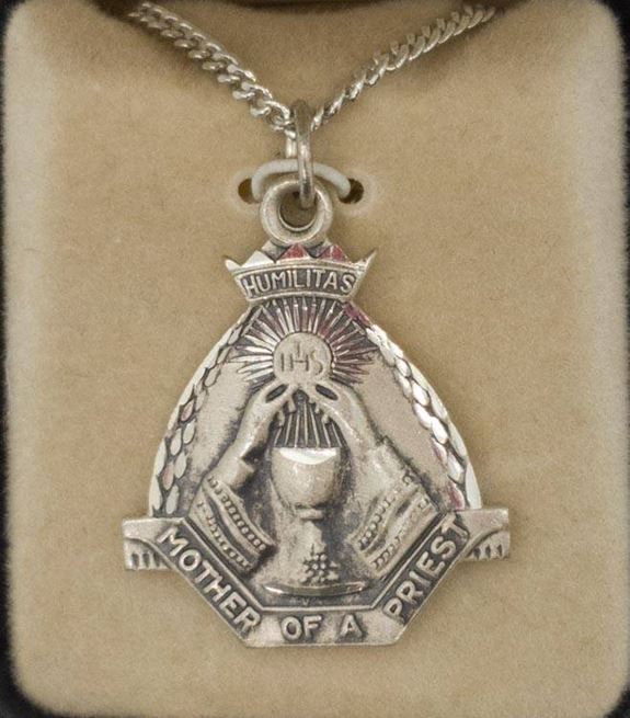 Sterling Silver Mother Of A Priest Medal