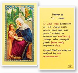 St. Anne Holy Card