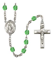 St. Augustine of Hippo Patron Saint Rosary, Square Crucifix