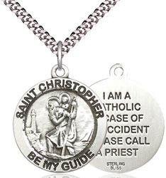 St. Christopher Medal with "I am Catholic" on Back