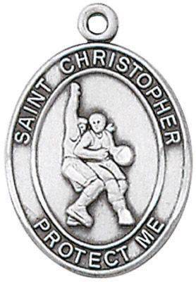 St. Christopher Sports Medal-Basketball