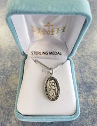 St. Christopher Sterling Silver Medal??? on 18" Chain
