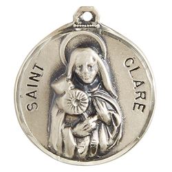 St. Clare Pendant on 18" Chain