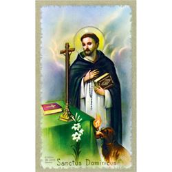 St. Dominic Paper Prayer Card, Pack of 100