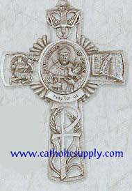 St. Francis of Assisi Pewter Cross