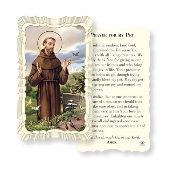 St. Francis of Assisi Prayer for My Pet Paper Prayer Card, Pack of 50