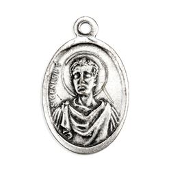 St. Genesius 1" Oxidized Medal 