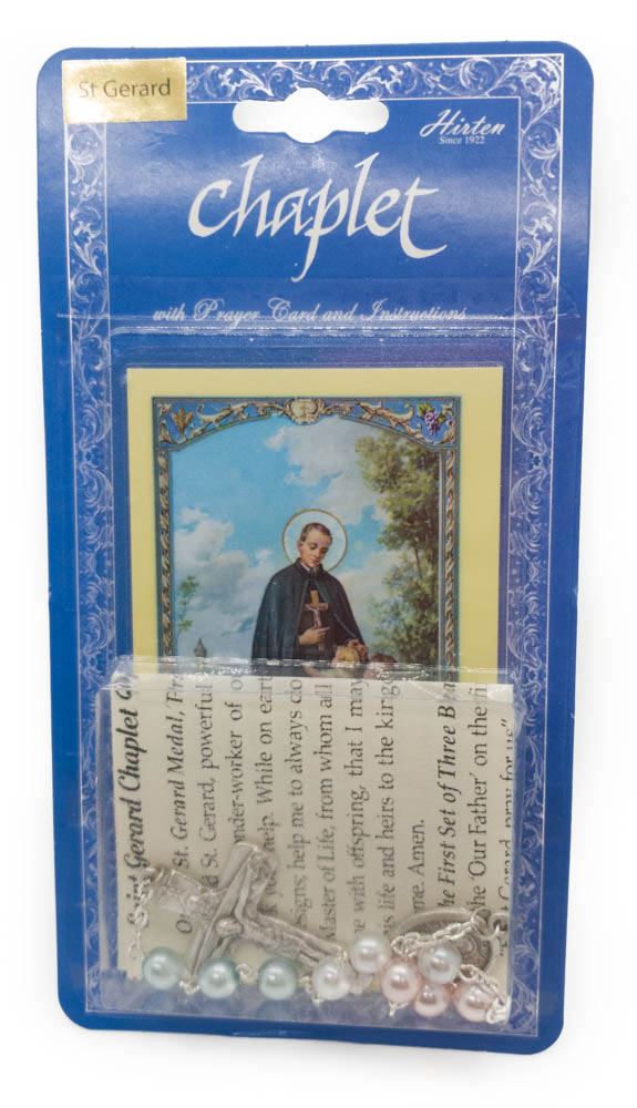 St Gerard Chaplet with Holy Card