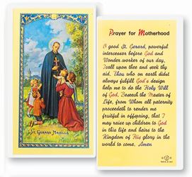 St. Gerard Motherhood Holy Card