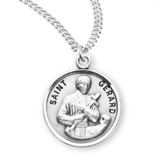 St. Gerard Sterling Silver Medal On 20" Chain
