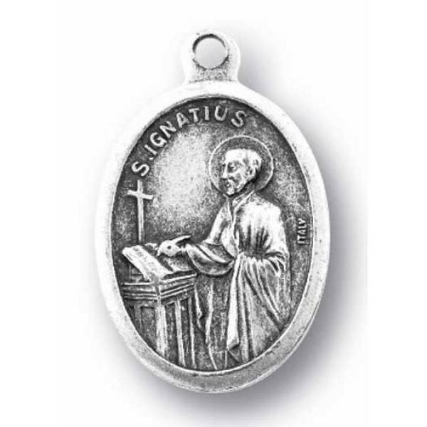 St Ignatius Oxidized Medal
