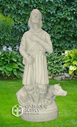 St. Isidore 24" Statue, Granite Finish