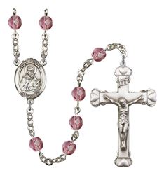 St. Isidore of Seville Patron Saint Rosary, Scalloped Crucifix